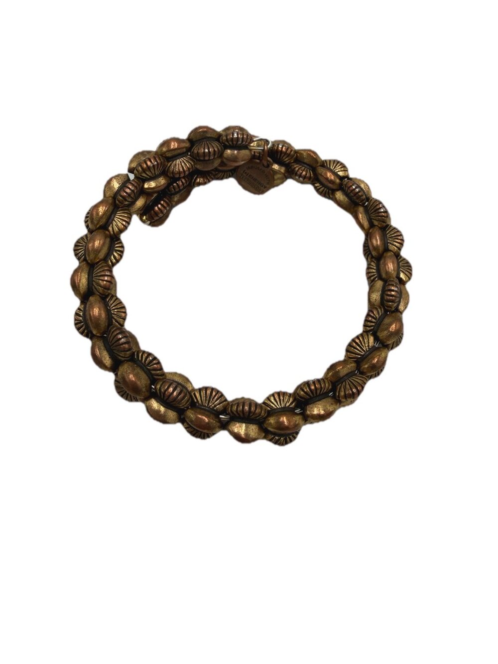 ALEX AND ANI Vintage Sixty-Six Beaded Wrap Bracelet Gold Metal Womens